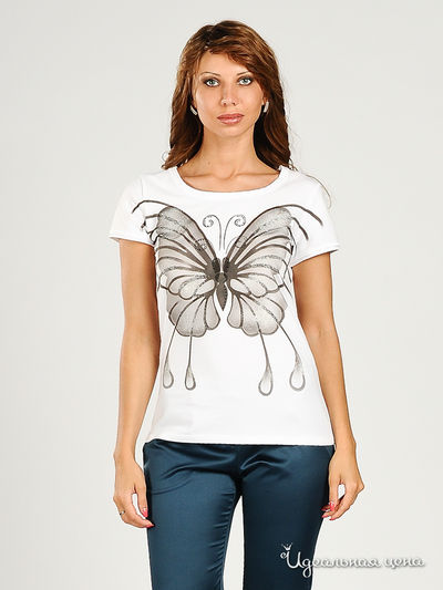 Футболка Cristina Gavioli, цвет цвет белый