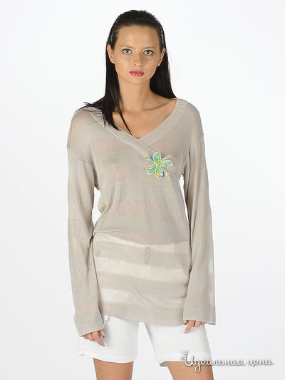 Кофта Cristina Gavioli, цвет цвет светло-серый