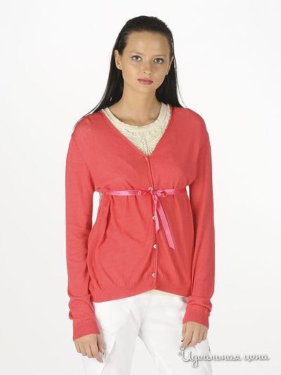 Кардиган Cristina Gavioli, цвет цвет коралловый
