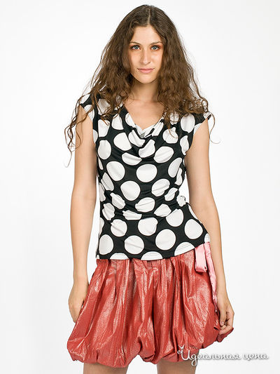 Блуза MadamT, цвет цвет черный / белый