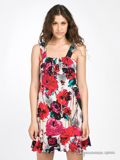 Платье MadamT, цвет цвет белый / красный