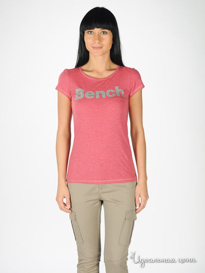 Футболка Bench, цвет розовая