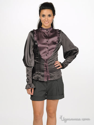 Блузка Marmalade, цвет цвет сливовый / темно-серый