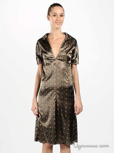 Платье Marmalade, цвет цвет кофе / зеленый
