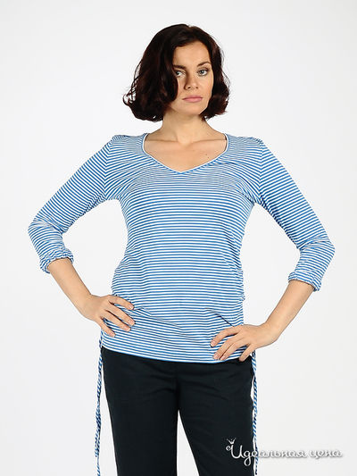 Футболка Steinberg, цвет цвет лазурь / белый