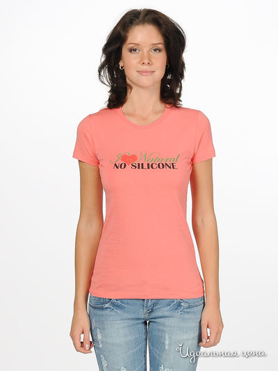 Футболка F5jeans, цвет цвет коралловый