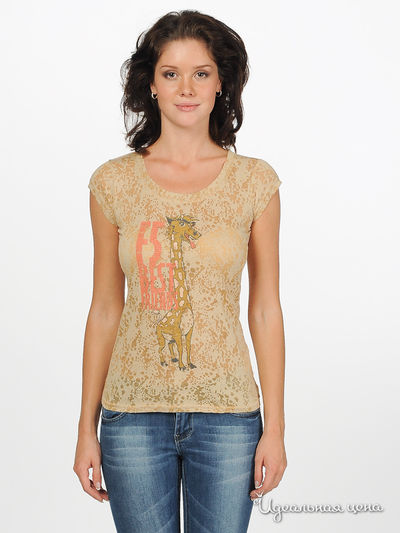 Футболка F5jeans, цвет цвет бежевый