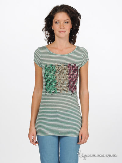 Футболка F5jeans, цвет цвет аква