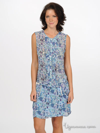 Блузка Tom Farr, цвет цвет голубой