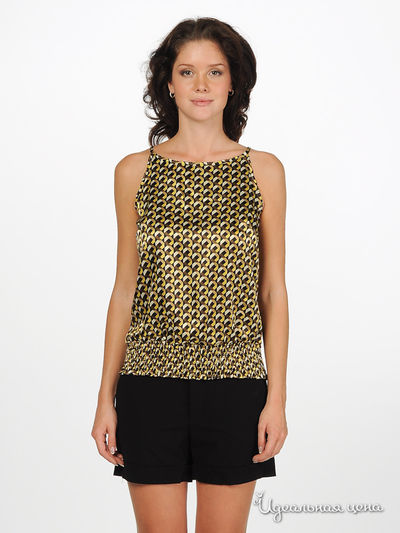 Топ F5jeans, цвет цвет черный / желтый