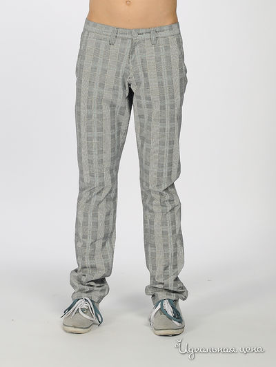 Брюки F5jeans, цвет цвет серый / принт клетка