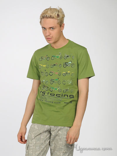 Футболка F5jeans, цвет цвет зеленый
