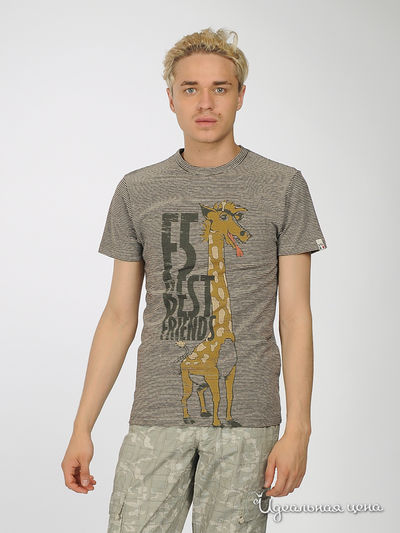 Футболка F5jeans, цвет цвет коричневый