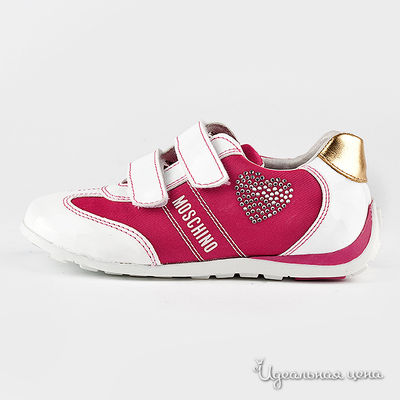 Кроссовки Moschino kids, цвет цвет белый