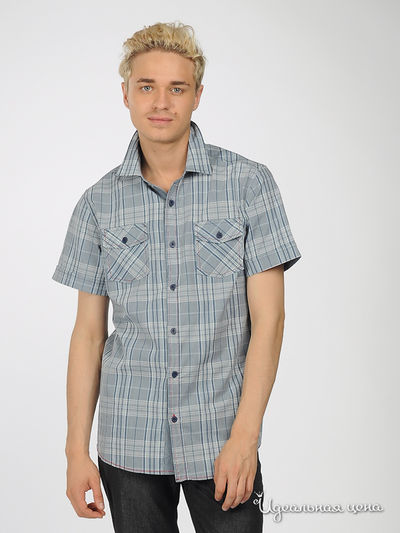 рубашка F5jeans, цвет цвет голубой