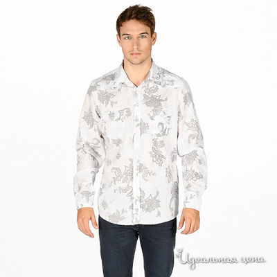 рубашка Gaudi, цвет цвет белый / серый
