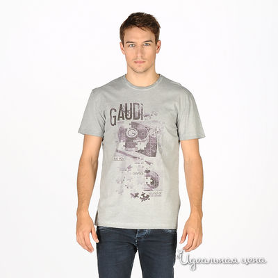 Футболка Gaudi, цвет цвет светло-серый