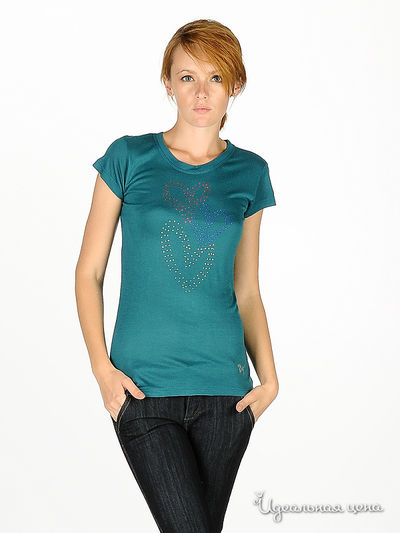 Футболка Victoria's Secret, цвет цвет темно-бирюзовый