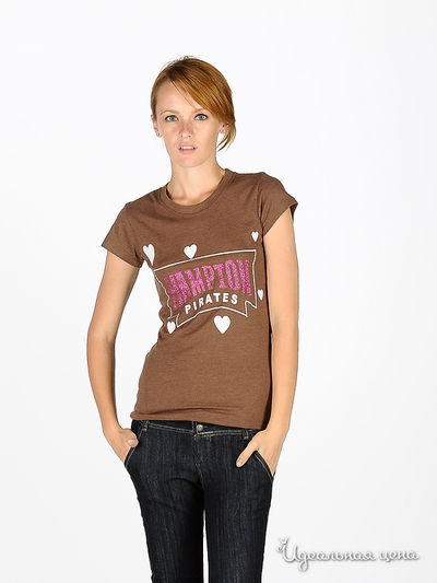 Футболка Victoria's Secret, цвет цвет коричневый