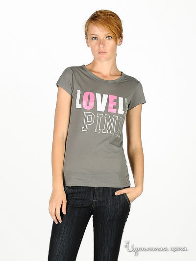 Футболка Victoria's Secret, цвет цвет серый