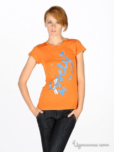 Футболка Victoria's Secret, цвет цвет оранжевый