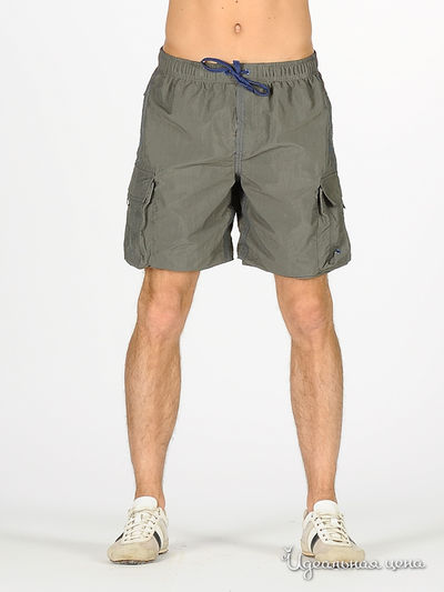 Шорты Emporio Armani, цвет цвет серо-зеленый