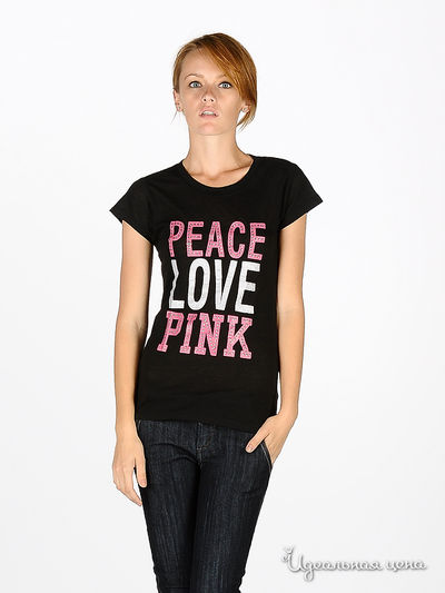 Футболка Victoria's Secret, цвет цвет черный