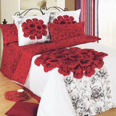 Постельное белье Beladonna, цвет цвет белый / красный