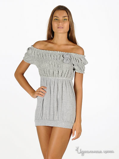 Туника Alpha Moda, цвет цвет серый