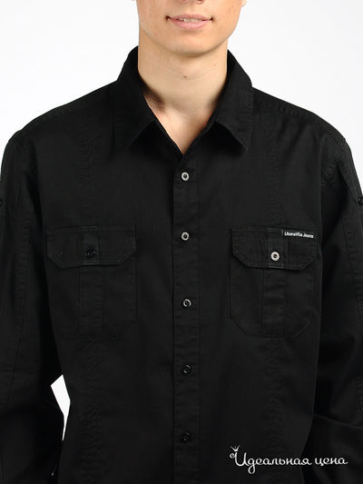 Рубашка  мужская LiberaVita, цвет черный