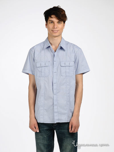 Рубашка  мужская LiberaVita, цвет сине-белый