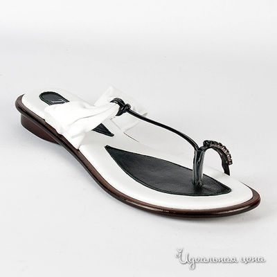 Шлепанцы Tuffoni&Piovanelli, цвет цвет черный / белый