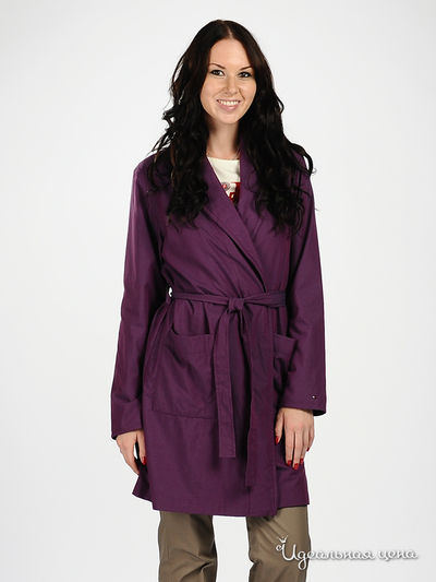 пальто Tommy Hilfiger, цвет цвет фиолетовый