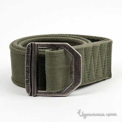 Ремень Tommy Hilfiger, цвет цвет зеленый