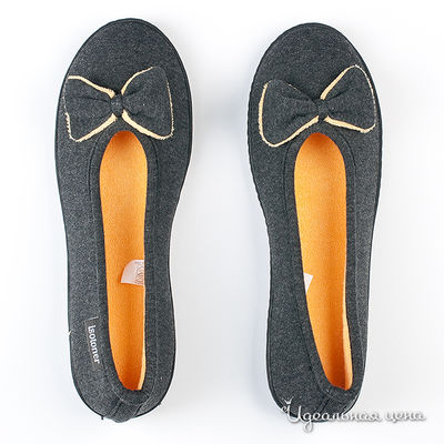 Балеринки Isotoner, цвет цвет темно-серый