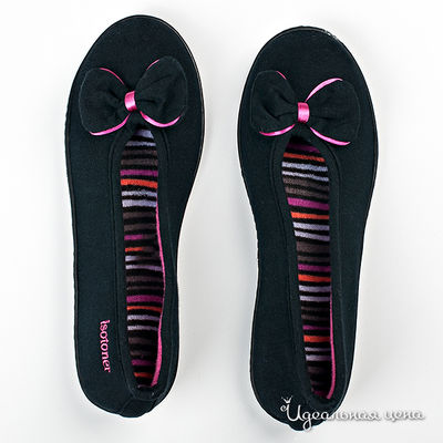 Балеринки Isotoner, цвет цвет черный