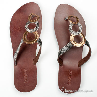 Босоножки Isotoner, цвет цвет коричневый