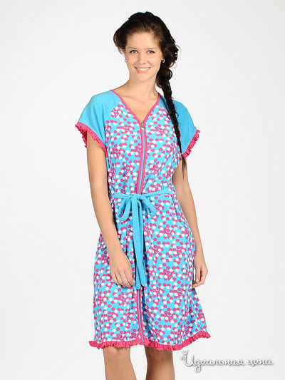 Халат Mia-Mia, цвет цвет голубой