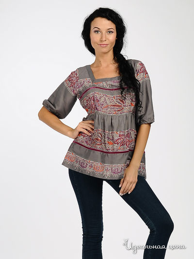 Блуза Vila clothes, цвет цвет серый