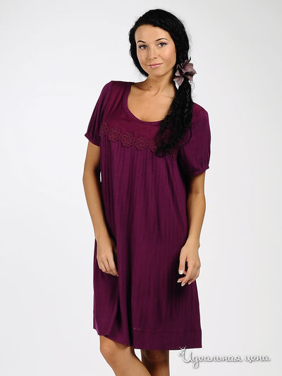 Платье Vila clothes, цвет цвет темно-фиолетовый