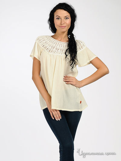 Блуза Vila clothes, цвет цвет кремовый