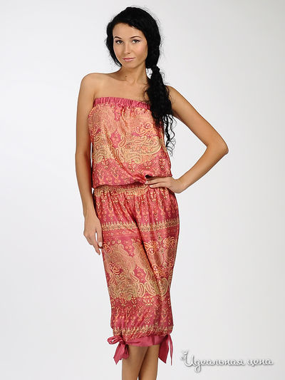 Комбинезон Vila clothes, цвет цвет розовый / желтый