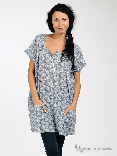 Туника Vila clothes, цвет цвет голубой / серый