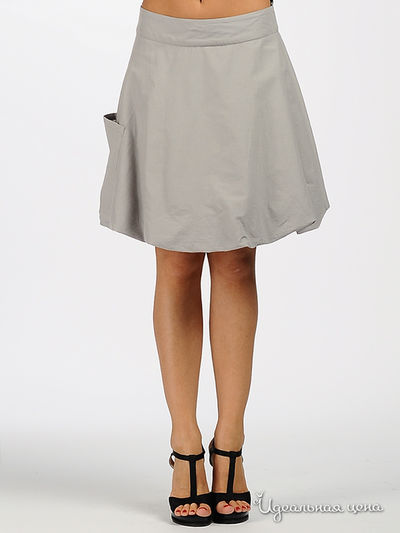 Юбка Vila clothes, цвет цвет серый