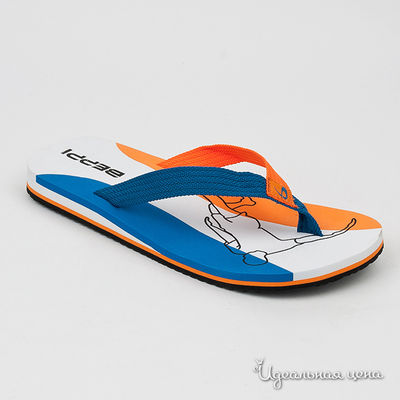 Сланцы Beppi, цвет цвет синий / оранжевый / белый