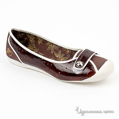 Туфли Beppi, цвет цвет темно-коричневый / белый