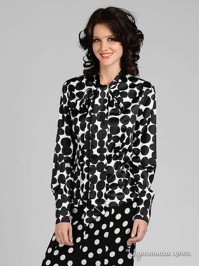 Блуза Sysoev, цвет белый / черный