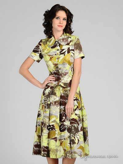 Жакет Sysoev, цвет цвет зеленый / коричневый