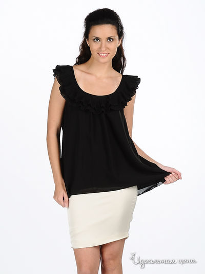 Топ This is who i am, цвет цвет черный