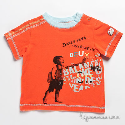 Футболка Deux par Deux, цвет цвет оранжевый